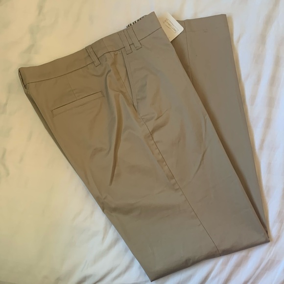 Olsen beige stretch cotton33 inch inseam straight leg pants Mona NWT - Picture 1 of 6